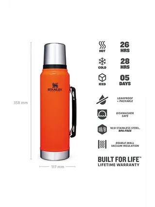 Termos The Legendary Classic Bottle 1.0l / 1.1qt Blaze Orange
